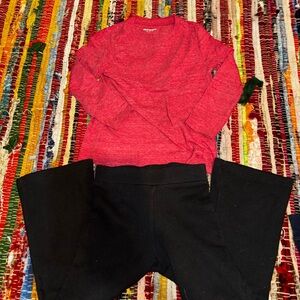 Old Navy Red and Black Kids Matching Set